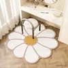 Tapis rond fleur imitation cachemire tapis de sol salon tapis couverture de chevet antidérapant chaise pivotante coussin salle de bain eau abso