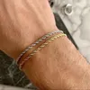 Bracelets porte-bonheur Mode Figaro Chaine Bracelet Homme Classique Acier inoxydable Simple Pour Bijoux Cadeau