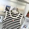 2023 New Women's High quality tshirt Shirt C+2023 Spring Summer Unique Triumphal Arch Knitted Tank Slim Fit Commuter Hong Kong City Style Top Women