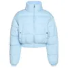 Women's Jacket Short Puffer for JACKET Cotton Padded Thick Drawstring Parkas Zipper Winter Bubble Coat Warm Casual Out Drop 231128