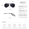 Sunglasses DESIGN Men Classic Pilot Polarized Driving Shield Night Vision Sun Glasses UV400 Protection S8601