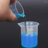 10 pezzi misurino in plastica riutilizzabile per uso alimentare in resina epossidica versando tazze per liquidi misurare/mescolare vernice