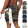 Short de course 2 en 1 pour hommes, Double pont, Sport, Fitness, musculation, séchage rapide, pantalons courts, entraînement, gymnastique