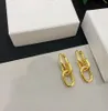 Trendy Designer 18K placcato oro ciondola orecchino a cerchio da donna orecchino di alta qualità per le donne Eardrop moda gioielli festa di nozze