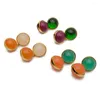 Orecchini pendenti JBJD Gioielli vintage Colorati Multi sfera in resina Tono oro Goccia Regalo Lady-3 colori