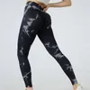 Damenhosen 2023 Frauen Sleamless Tie Dye Yoga Teenager Sportbekleidung Damen Hohe Taille Push Up Strumpfhosen Workout Fitness Leggings Gym Kleidung