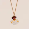 Catene Go2Boho Arrivo Animale Gallina Collana Pendent Per Le Donne Catena In Acciaio Inox Gioielli Perline Miyuki