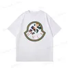 T-shirty męskie krótkie rękawie tee plus size męskie damskie solidne swobodne luźne marka moda najlepsze litery wzór koszulki T-shirt 2023 Spring Summer Classic Tee T230505