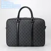 Factory wholesale men shoulder bags 3 styles simple thick printed polka-dot handbag large-capacity wear-resistant leather briefcase street trend plaid computer bag