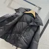 오리 다운 코트 여성 라펠 긴 소매 캐주얼 두꺼운 느슨한 시원한 빵 다운 재킷