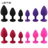 Brinquedo sexual massageador silicone butt plug anal unissex rolha 3 tamanhos diferentes brinquedos adultos para homens/mulheres casais