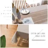 Table Cloth Cotton Linen Tablecloths Wrinkle Free AntiFading Tassel Rectangle Indoor Outdoor Dining Cover 231127