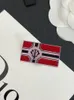 Broszki mech anime mobilne x garnituw Gundam Zeon Flag Badge Emalia Banner Broch Broatka Biżuteria