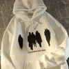 Herren Hoodies American Silhouette Bedruckter, personalisierter Kapuzenpullover für Männer und Frauen im Herbst-Winter-Trend, lockeres, lässiges Top, Harajuku