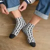 Herrensocken Schwarz Totenkopf Knochen Skelett Seelen Knöchel Männlich Herren Damen Winterstrümpfe Polyester