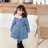 Conjuntos de roupas outono inverno meninas jaqueta manter quente moda pequena princesa casaco com capuz zíper bebê outerwear presente de aniversário crianças roupas 231128