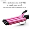 Encrespadores de cabelo Alisadores de cabelo Curling Iron Cerâmica Profissional Triple Barrel Modelador de Cabelo Rolo de Ovo Ferramentas de Estilo de Cabelo Hair Styler Wand Curler IronsL231128