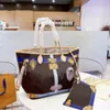 Asla Tote Lüks Tasarımcı Kadın Çantalar PM MM GM Tote Çanta Kabak Çanta Kahverengi Beyaz Crossbody Omuz Çantası