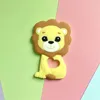 Teethers Toys 5/10Pcs Silicone Lion Baby Teethers born Care For Baby Accessories Food Grade Teething Baby Pendant Jewelry Making Baby Toys 231127