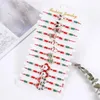 Charme Pulseiras 12 Pcs Amizade de Natal Ajustável Multicolor Trançado Pulseira Com Santa Floco De Neve Xmas Árvore Pingentes Para Meninas