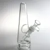 Tubos de agua de 8 pulgadas de vidrio Dab Rig Bong Hookah con vástago inferior femenino de 14 mm Triángulo de fondo grueso Cachimbas Vaso Bongs Tazón Pipa para fumar 12 LL