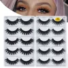 3 pcfalseまつげmb 5ペアフェイク3d 100％ミンクまつげ厚い柔らかいボリュームfalse lashes natural faux cil