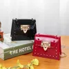 Genuine Leather Valentins Handbag Women's Mini Jelly Women's Chain Small Square Small Fresh Red Women's XFP2Y