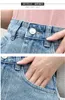 Röcke LLZACOOSHI Sommer Damenrock All-Match Plissee Spitze Patchwork Hohe Taille Schlank A-Linie Langer Jeansrock Streetwear 230428