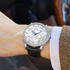 Armbanduhren 2023 Armbanduhr Carving Luxus Wasserdichte Mode Leuchtende Männer Quarzuhr Lederband Geschäftsmann Reloj Hombre