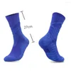 Sports Socks Men's Athletic Cremenced Crew Hunure Control Soft for Basketball Running Compression Comfort Anti-ODor 1 par