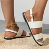 Sandali da donna, pantofole casual, da spiaggia, scarpe basse, retrò, taglia 5 da donna, 11 larghe