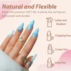 False Nails 120Pcs Full Cover Press On Nail Tips Stiletto Almond Square Coffin French False Fake Soak Off Gel Nail Extension Tips Capsule 231128