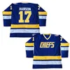 Dropshipping retail Hanson Brothers Charlestown Hockey Jerseys 16 Jack17 Steve 18 Jeff SlapShot Movie Jerseys Gestikt Gratis verzending