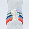 Strand Boho bered color the beads witter word words мама растяжение браслет