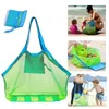 Sand Play Water Fun stora mesh strandväskor och bort för att hålla barnleksaker barn marknadsgäst picknick tote 230427