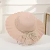 Wide Brim Hats Stylish Beach Hat Comfortable Straw Women Sun Protection