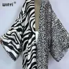 Roupa de banho feminina winyi kimono áfrica impressão kaftans beach wear cover-ups elegante cardigan sexy férias roupas para mulheres vestidos