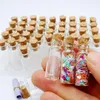 Мини стеклянные пробковые бутылки Jars Wish Mini Vials Bottle для свадьбы, дня рождения Acipm