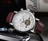 Classic Luxury Men's Watch High-End Mechanical Automatic Watch New Cowhide Strap Design Sports and Leisure Watch