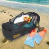 Dry Storage Multifunctional Snorkeling Equipment Bag Large Capacity Beach Mesh Gear for Surfing Swiming Scuba Diving 230427