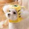 Niedliche Haustier-Kopfbedeckung Cartoon-Katze-Kopfbedeckung Weicher Haustier-Hut Lustiger Hunde-Verkleidungs-Kopfschmuck Cross-Dressing-Party, die Heimtierbedarf verkauft