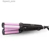 Curling Irons Kemei KM-2022 Ceramiczna trzy prędkość termostatyczna stała temperatura Profesjonalna fala Curling Irons Cymping Iron Irontools Q231128