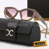 Lunettes de soleil personnalité lunettes de soleil irrégulières femmes classique grand cadre chat cadre lunettes de soleil pour femme à la mode en plein air lunettes nuances UV400 avec étui