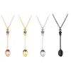 Ketens dames mode vintage kronen mini lepel hang ketting met lange keten sieraden dropship