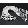 Chaîne 10 pcs / lot argent plaqué mousqueton chaîne serpent charme coeur bracelets bracelets pour perles européennes bijoux ensembles de bricolage PP13 231127