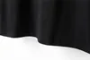 Polo masculino preto e branco Clássico Bordado Cabeça estampada da marca Upscale algodão puro Anti-rugas moletom casual Moda Shorts T-shirt 3XL