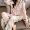 hemkläder kvinnor satin pajamas set långärmare byxor lounge sömnkläder solid pyjama jer sovrum hem kläder kvinnliga pyjamasvaiduryd