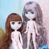 Dolls Adollya 30cm bjd nude blytheds 13ボールジョイントスイベルボディハンドメイドビューティーおもちゃを女の子16クリスマスプレゼント230427