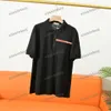 Xinxinbuy Men designer tee t shirt 23SS Paris Red Label Letter Print Kort ärm Cotton Women Black White Blue Gul M-5XL