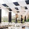 Other Event Party Supplies White Wedding Dress Ceiling Drapes Roof Canopy Decor Draping Fabric Chiffon Curtain for Party Ceremony Stage el Decoration 231127